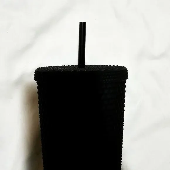 Starbucks New Venti Matte Black Soft Touch Studded Tumbler 24 oz - Picture 5 of 12